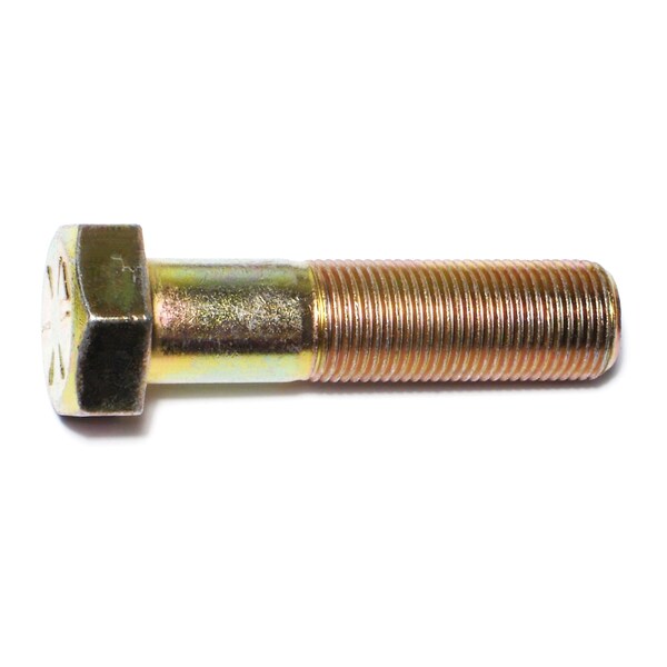 Midwest Fastener Grade 8, 3/8"-16 Hex Head Cap Screw, Zinc Yellow Steel, 3 in L, 3 PK 71264 - main